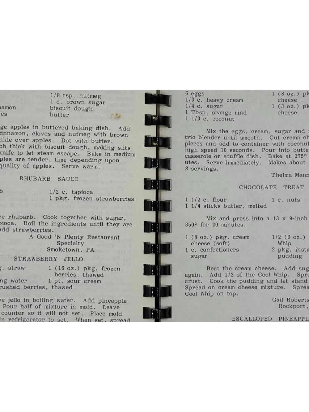 Vintage Community Cookbook, Thomaston Connecticut Methodist Recipes